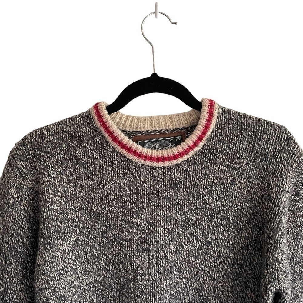 ROOTS Canada Wool Chunky Knit Cabin Sweater M - Picture 2 of 11